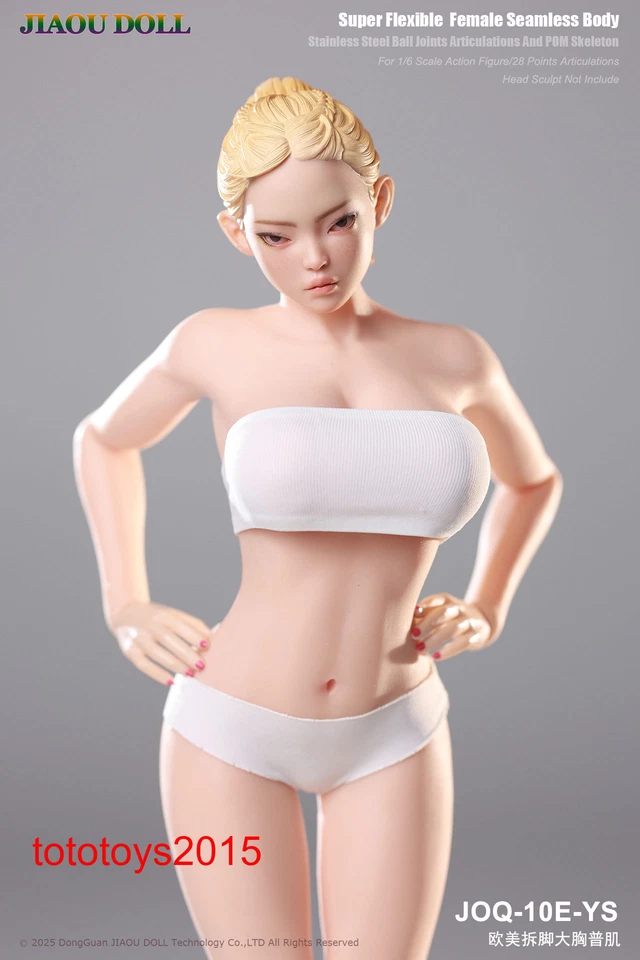 JIAOU DOLL 1/6 JOQ-10E European Female Big Bust Steel Skeleton Figure Body Toy - Image 3 of 4