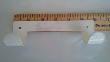 Wall Mount Ironing Board Holder white one piece metal 6 inches