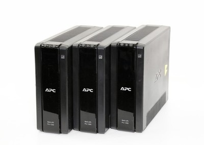 Lot of 3 APC BACK-UPS PRO 1300 Battery Backup, BR1300G 24v 10-Outlet NO BATTERY