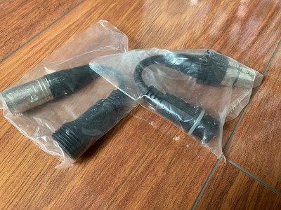 Varytec IP65 Set DMX in + DMX Out Adapter NEU