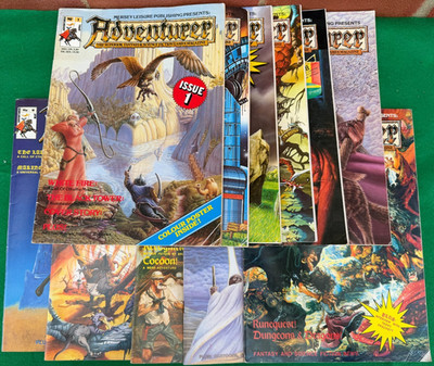 Adventurer: The Superior Fantasy & Science Fiction Spiele Magazin KONVOLUT 1-11