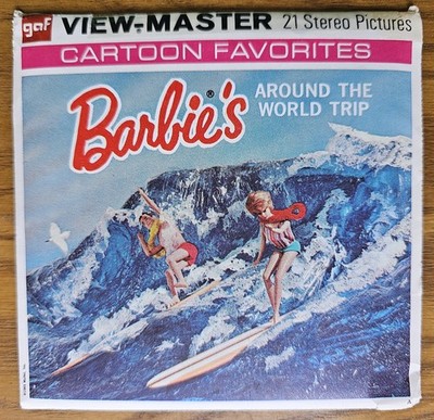 1965 Barbie's Around the World Trip View Master 3 Reel Set & Book Packet B500