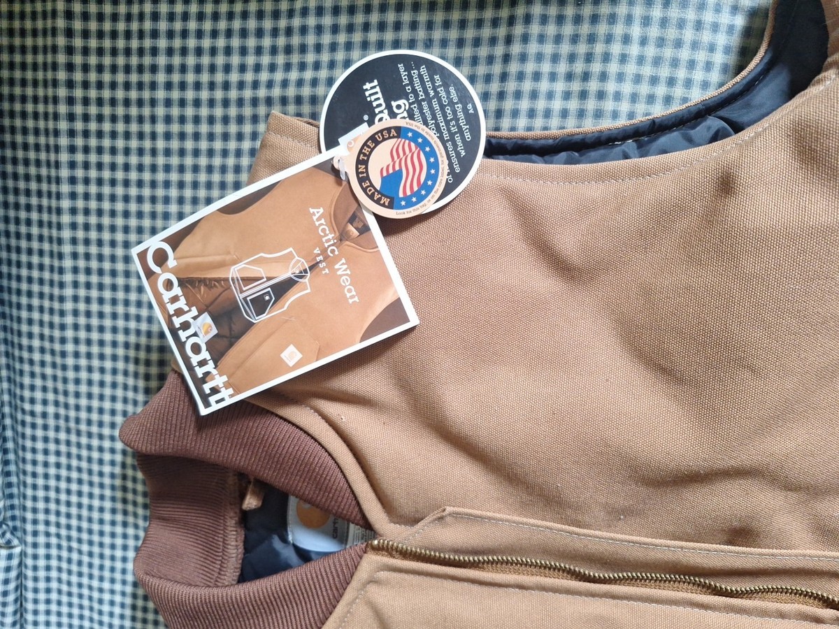 Carhartt V01 BRN Vest Extra Large XL New With Tags NWT Brown