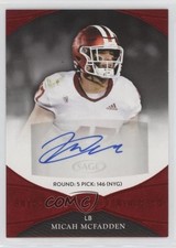 2022 Sage Aspire Red Micah McFadden #ASP-MM2 Auto 0b5