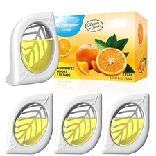 Air Freshener for Home, 4 Pack, Citrus, Odor 0.25 Fl Oz Pack of 4 , Yellow