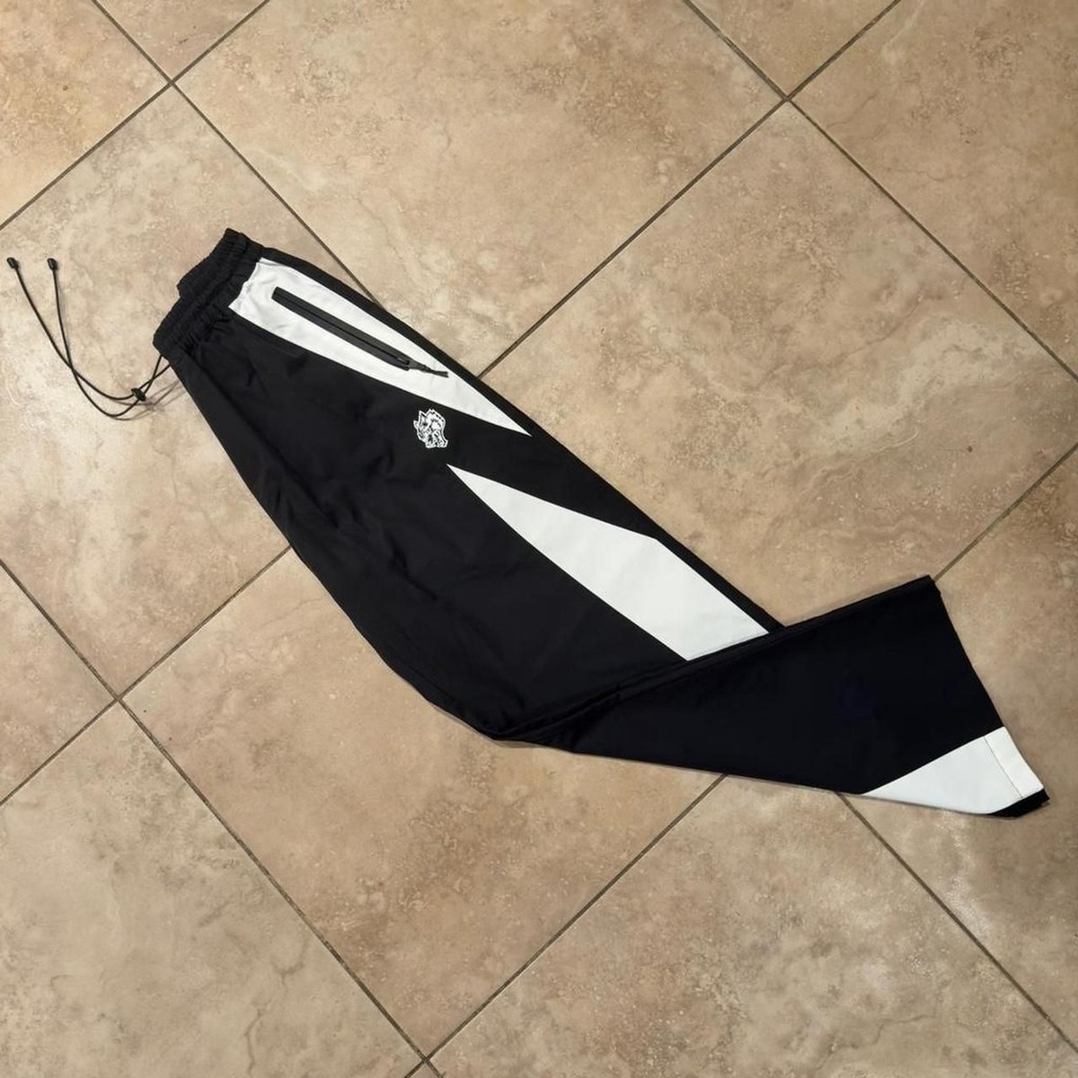 Darc Sport Black & White Track Pants – Straight Leg Athletic Fit