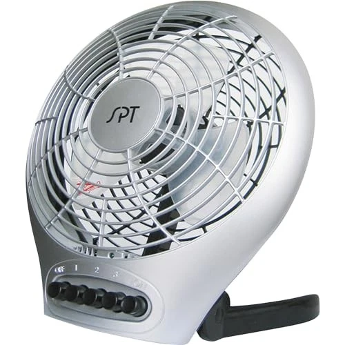 Ventilador de escritorio multicolor que ahorra espacio base plegable ultra silenciosa ionizador de 3 velocidades Foto 2 de 3