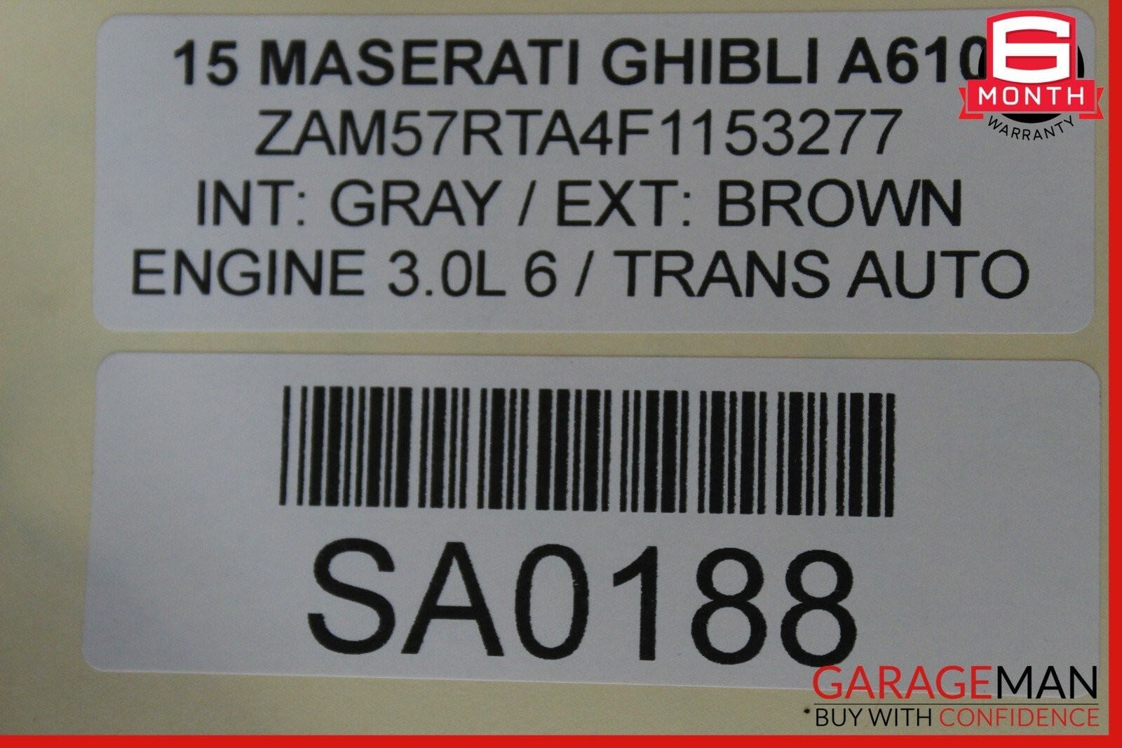 14-17 Maserati Ghibli Fuel Gas Tank Reservoir Assembly OEM