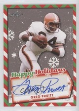 2022 Leaf Holiday Packs Happy Holidays Auto Greg Pruitt #HH-GP1 Auto a8r