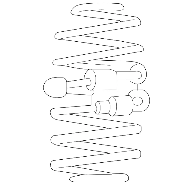 Muelle helicoidal original Ford 3W7Z-5560-CA Foto 2 de 4