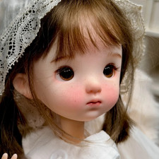 Full Set 1/6 BJD Doll Resin Bare Ball Jointed Pretty Girl makeup Face Eyes Gifts