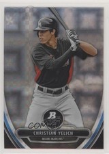 2013 Bowman Platinum Prospects Chrome X-Fractor Christian Yelich #BPCP12 0c6