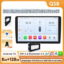 For GMC Sierra Chevrolet Silverado Car Radio CarPlay GPS BT5.4 WIFI 6 DSP8+128GB