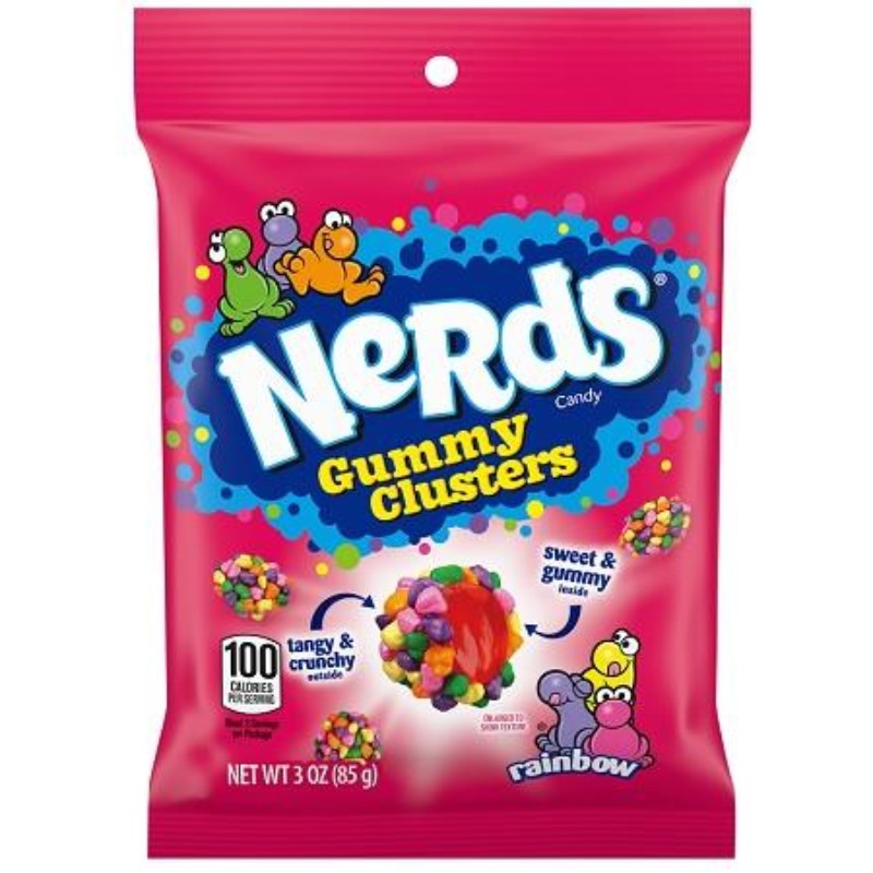 3x Nerds Gummy Clusters Rainbow Candy Bulk Sweet Snack Treats Lot 3oz 3890₽