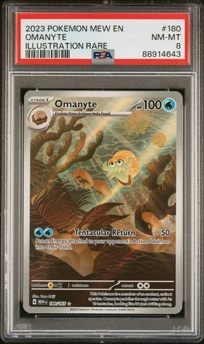 Omanyte graded PSA 8 for sale on eBay