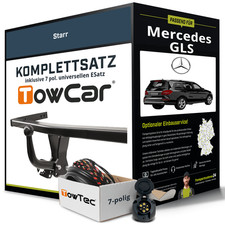 F&uuml;r MERCEDES GLS Typ X166 Anh&auml;ngerkupplung starr +eSatz 7pol uni 03.2016-09.2019