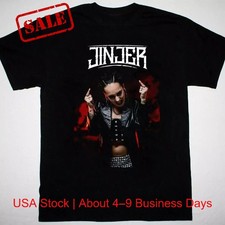 Tatiana Shmayluk Jinjer Band T-shirt Black Short Sleeve Adult Cotton S-4XL