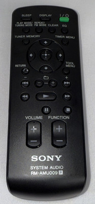 Sony RM-AMU009 Mini System Remote Control For CMT-BX20I LX20I HCD-EC78P EC98P