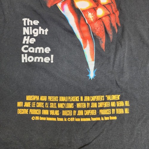 John Carpenter's Halloween Movie Black Short Sleeve T-Shirt Men's Size XL(46/48) - Picture 3 of 5