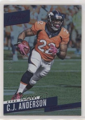 2017 Panini Prestige Xtra Points Purple 3/100 CJ Anderson #62 1u6