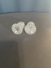 Vintage Pressed Glass Salt and Pepper Shaker Ribbed Diamond Pattern — photo 5