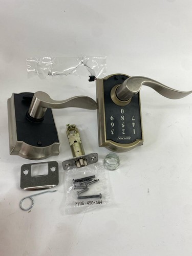 Clavier Schlage FE695 Avec Levier D'accent 619 - Pour Pièces, Fini Nickel Satiné (Occasion)