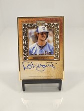 2025 Topps Gilded Collection Robin Yount Gold Framed Hall of Fame Auto Rose #/50