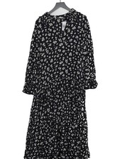 RIXO A-Line Maxi Dress UK12 in Black