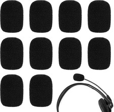 10 Pack Mini Size Lapel Headset Microphone Windscreen Foam Cover, High Density