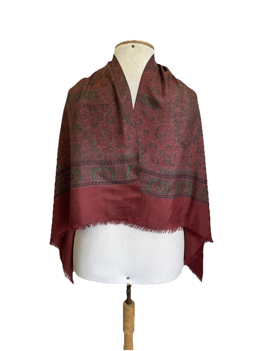 Christian Dior ストール 1869 Dior Silk Scarves & Wraps Red for Women for sale | eBay
