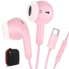 USB Earbuds Wired USB -Headphones for Apple iPhone 17 16 15 /iPad 10th Genera...