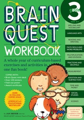 Brain Quest Workbook: 3rd Grade by Janet A Meyer: Used