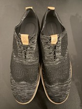 Hush Puppies Mens Expert HMT2087-002 Black Wingtip knit Oxford Shoe size 11