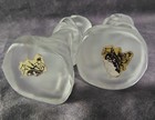 Vintage FENTON Crystal Figurines Kissing Boy & Girl Velvet Glass Satin Set of 2  — photo 5