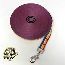 100ft Rainbow Leash Dog Puppy Obedience Recall Training Agility Lead New
