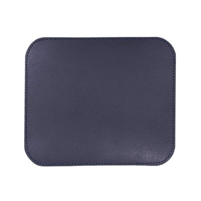 [Leather Himeji Honjin] Genuine Leather Mouse Pad, Oil Smooth  Navy 