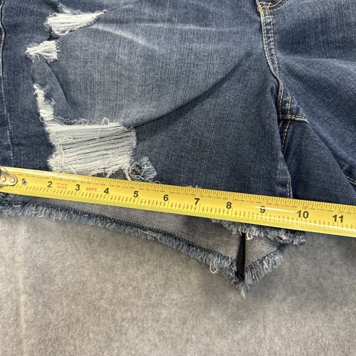 Torrid dunkelblaue Jeansshorts im Used-Look Größe 20 ausgefranste Cut Offs - Bild 10 von 14