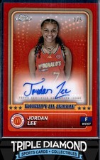 2024 Topps Chrome McDonald's Jordan Lee Autograph Auto Red Refractor #2/5 D480