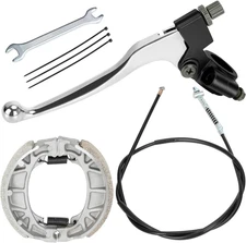 Mini Bike Brake Lever Kit Drum Brake Cable Shoes Replacement for  CT200U CT200U-