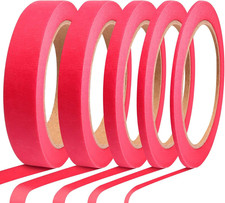 Pinstripe Tape Red Red