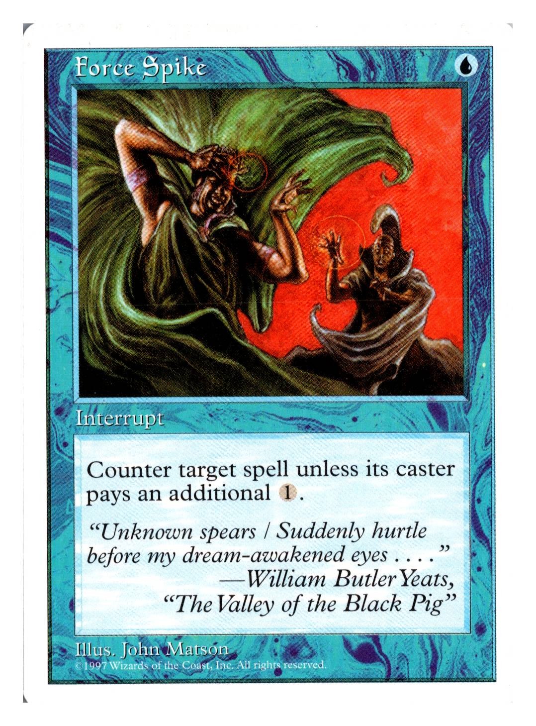 Magic MTG Force Spike C Fifth Edition English Card Lightly Played