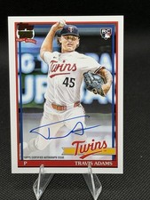 2026 Topps Series 1 - 1991 Topps Baseball Autographs Travis Adams #91A-TRA (AU,