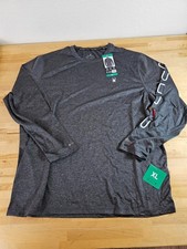 XL / X-LARGE - BLACK - Spyder Men  s Rash Guard Breathable Quick Dry 50 UPF