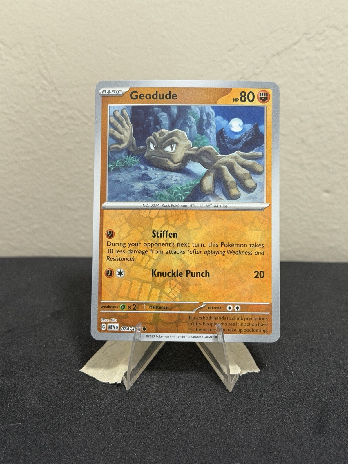 Pokémon 151 - Geodude 074/165 - Reverse Holo - NM/M