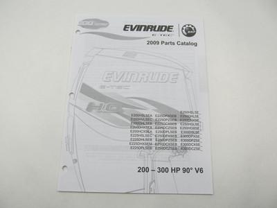 5007798 BRP Evinrude E-Tec Outboard Parts Catalog 200 225 250 300 HP V6 2009