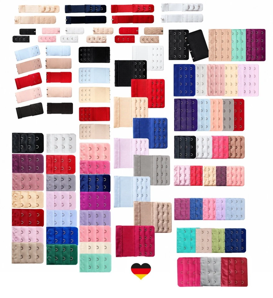BH Verlängerung Erweiterung 1er 2er 3er 4er Haken Verschluss mit oder ohne Gummi - Bild 1 von 1