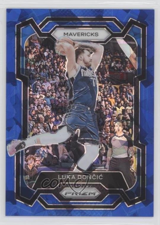 2023-24 Panini Prizm Blue Ice Prizm 96/125 Luka Doncic #110 hs9