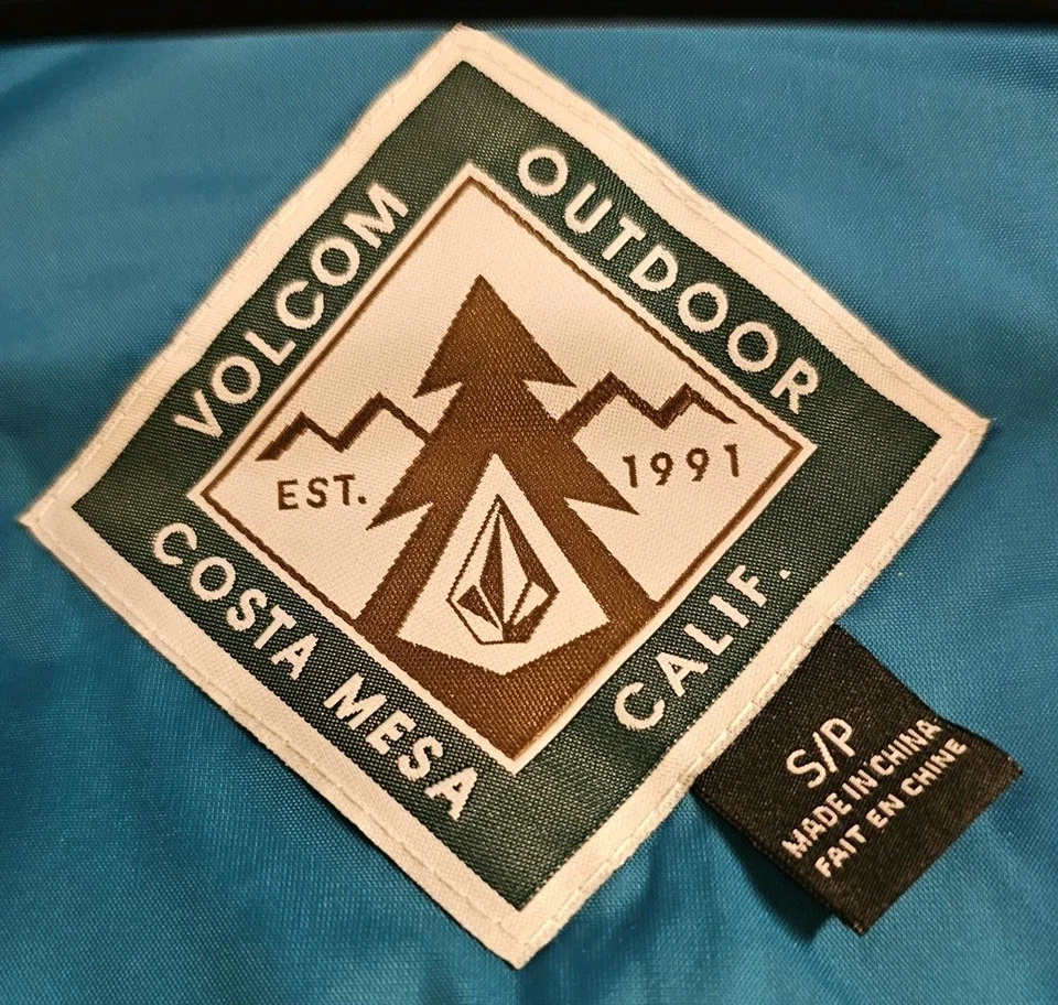 Volcom Puffer Vest Mens Small Multicolor Colorblock Outdoor Insulated - Image 4 of 4