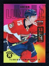 2021-22 Upper Deck Fleer Ultra Lucky 13 Rookies Anton Lundell #252 0k0r