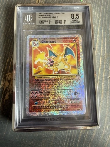 Pokémon Charizard 3/110 Legendary Collection Reverse Holo BGS 8.5 PSA 9 Pot?
